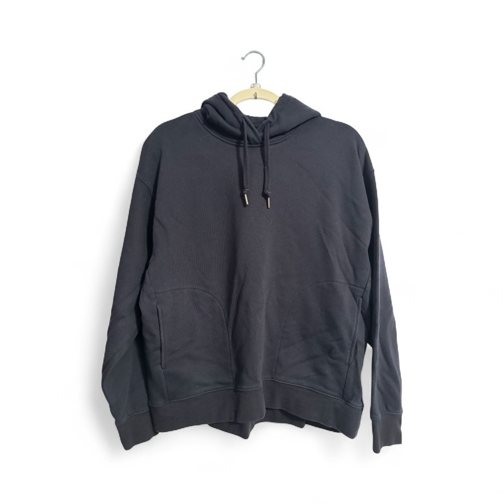 Uniqlo unisex classic pull over hooded sweater navy blue with pockets size XL
